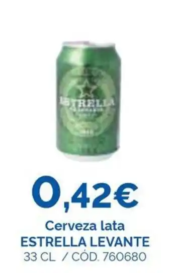 Estrella levante cerveza lata