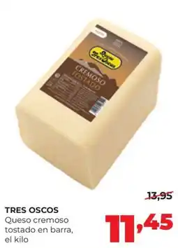 Alimerka Tres Oscos Queso cremoso tostado en barra oferta