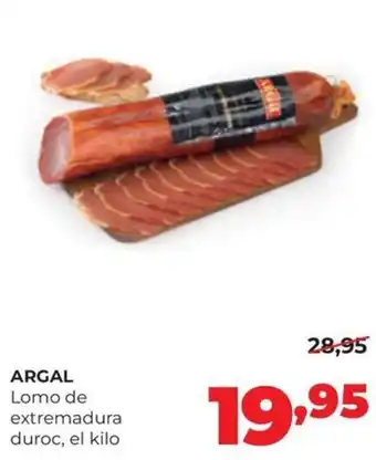 Argal lomo de extremadura duroc