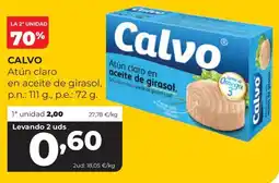 Alimerka Calvo atún claro en aceite de girasol oferta