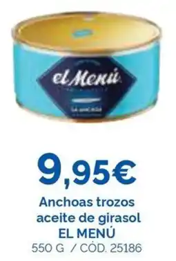 Dialsur Cash & Carry El Menú anchoas trozos aceite de girasol oferta