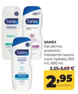 Alimerka Sanex gel dermo protector hidratante neutro oferta
