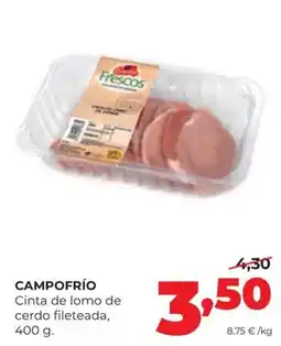 Alimerka Campo Frío cinta de lomo de cerdo fileteada oferta