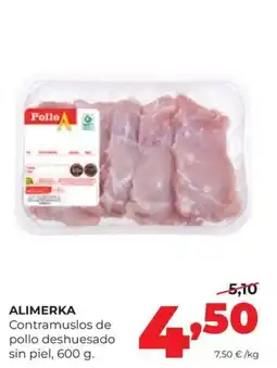 Alimerka Alimerka contramuslos de pollo deshuesado sin piel oferta