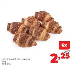 Alimerka Mini croissant york y queso oferta