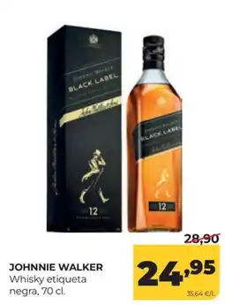 Alimerka Johnnie Walker Whisky etiqueta negra oferta