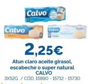 Calvo atun claro aceite girasol, escabeche o super natural