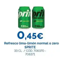 Dialsur Cash & Carry Sprite refresco lima-limón normal o zero oferta