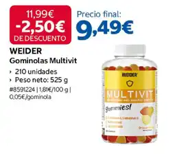 Costco Weider gominolas multivit oferta