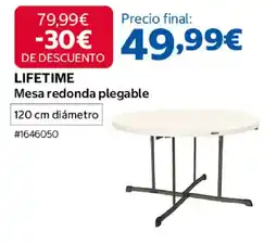 Costco Lifetime mesa redonda plegable oferta
