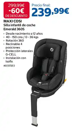 Costco Maxi Cosi silla infantil de coche emerald 360s oferta