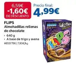 Costco Flips almohadillas rellenas de chocolate oferta