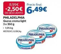 Costco philadelphia queso crema light oferta
