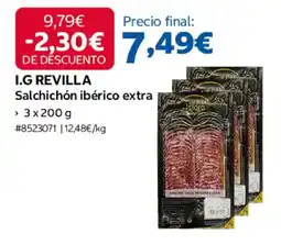 Costco I.G REVILLA salchichón ibérico extra oferta