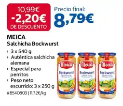 Costco Meica salchicha bockwurst oferta