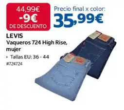 Costco Levis vaqueros 724 high rise mujer oferta