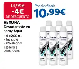 Costco Rexona desodorante en spray aqua oferta