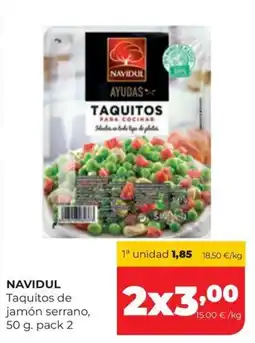 Alimerka Navidul taquitos de jamón serrano oferta
