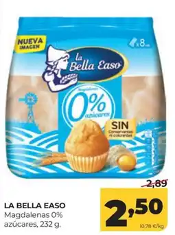 Alimerka La Bella Easo magdalenas 0% azúcares oferta