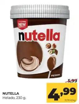 Alimerka nutella helado oferta