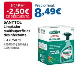 Costco Sanytol limpiador multisuperficies desinfectante oferta