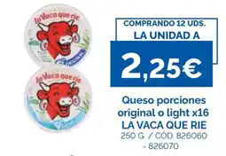 Dialsur Cash & Carry La vaca que rie queso porciones original o light oferta