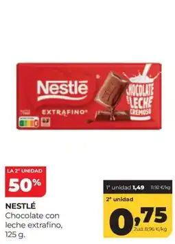 Alimerka Nestlé chocolate con leche extrafino oferta