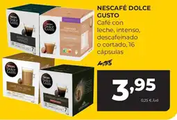Alimerka Nescafé Dolce Gusto café con leche, intenso, descafeinado o cortado oferta