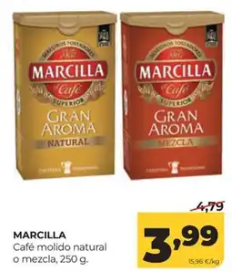 Alimerka Marcilla café molido natural o mezcla oferta