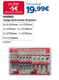 Costco Harris juego de brochas 16 piezas oferta