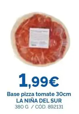 Dialsur Cash & Carry La Niña del Sur base pizza tomate oferta