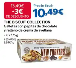 Costco The biscuit collection galletas con pepitas de chocolate y relleno de crema de avellana oferta