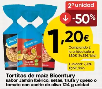 FROIZ Bicentury tortitas de maíz oferta