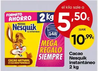 Nesquik cacao instantáneo