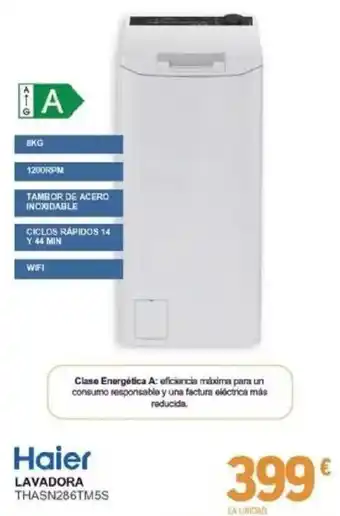 Haier lavadora thasn286tm5s