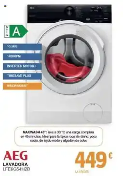 E.Leclerc AEG lavadora lfe6g54h2b oferta