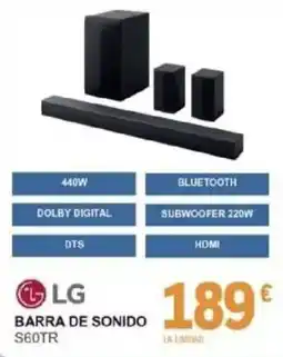 E.Leclerc LG barra de sonido s60tr oferta