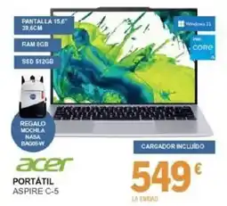 E.Leclerc acer portátil aspire c-5 oferta