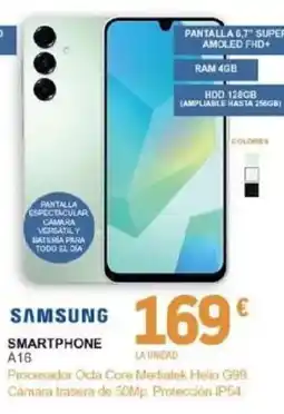 E.Leclerc Samsung smartphone A16 oferta