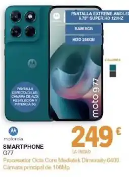 E.Leclerc motorola smartphone g77 oferta
