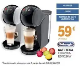 E.Leclerc DeLonghi cafetera edg226a edg226w oferta