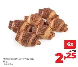 Alimerka Mini croissant york y queso oferta