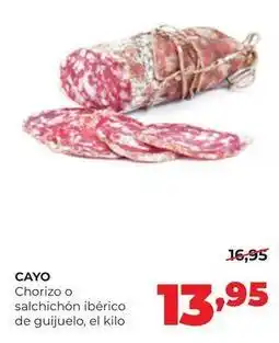 Alimerka Viuda de cayo - chorizo o salchichon iberico de guijuelo oferta