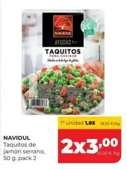 Alimerka Navidul - taquitos de jamón serrano oferta