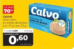 Alimerka Calvo - atun claro en aceite de girasol oferta