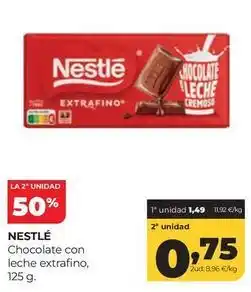 Alimerka Nestlé - chocolate con leche extrafino oferta
