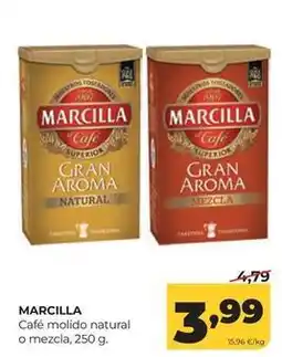 Alimerka Marcilla - cafe molido natural o mezcla oferta