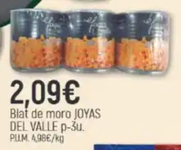 Coaliment Del valle blat de moro joyas oferta