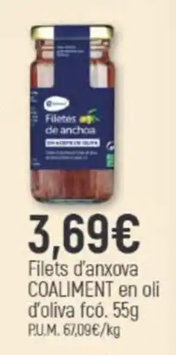 Coaliment Coaliment filets d'anxova oferta