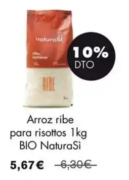 NaturaSí NaturaSi arroz ribe para risottos oferta